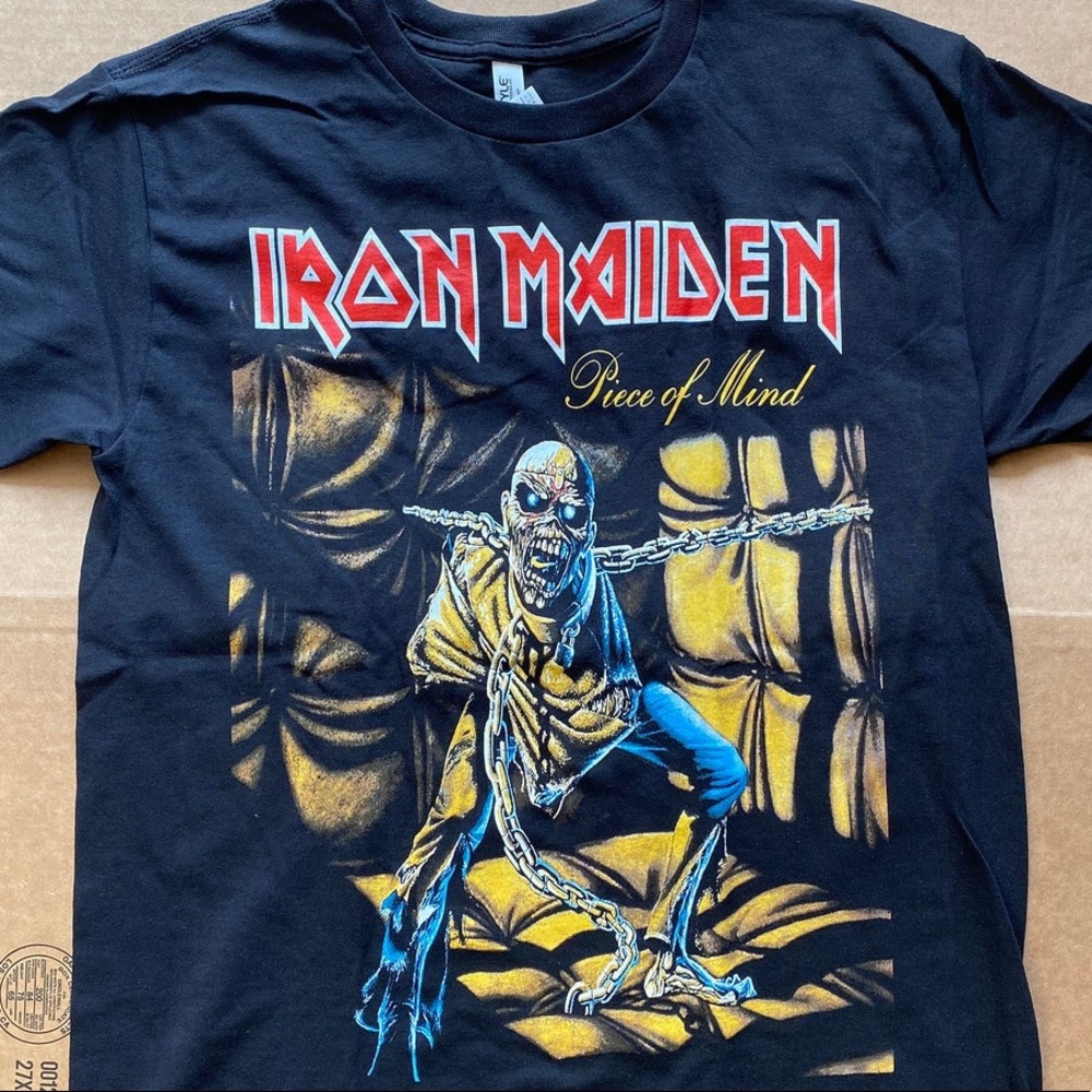 IRON MAIDEN PIECE OF MIND GRAPHIC METAL TSHIRT
